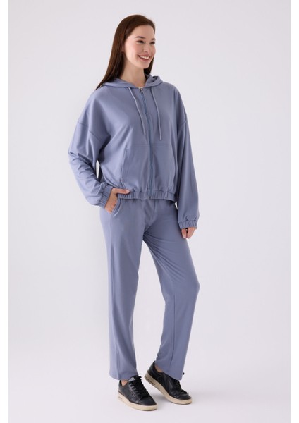 Kadın Uzun Kol Pijama Takım AR3110 Koyu Indigo