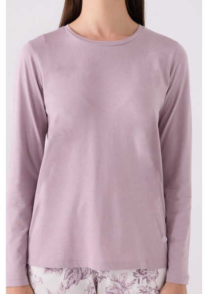 Kadın Uzun Kol Pijama Takım AR3118 Lila