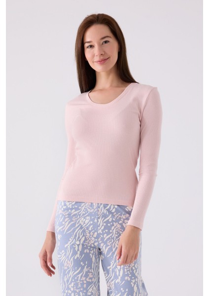 Kadın Uzun Kol Pijama Takım AR3121 Soft Pembe fiyatları
