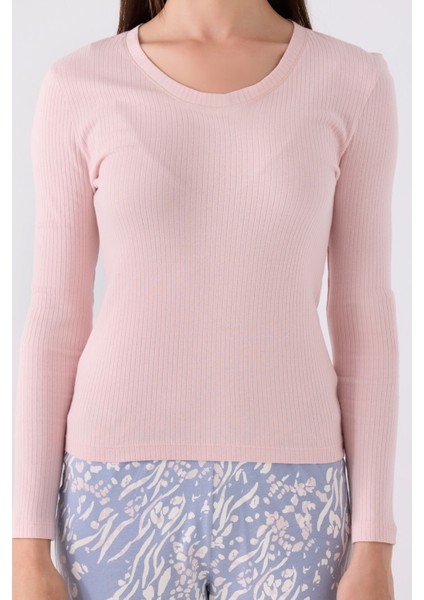 Kadın Uzun Kol Pijama Takım AR3121 Soft Pembe fırsatları
