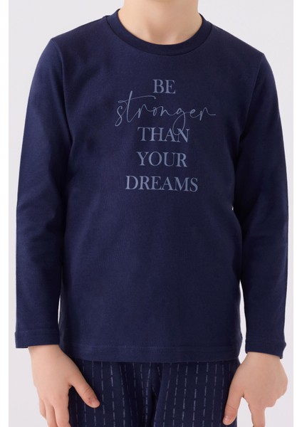 Erkek Çocuk Uzun Kol Pijama Takım AR3130 Lacivert fırsatları