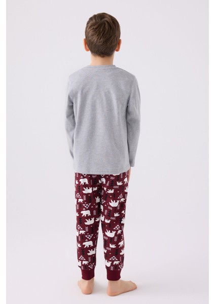 Erkek Çocuk Uzun Kol Pijama Takım AR3165 Grimelanj