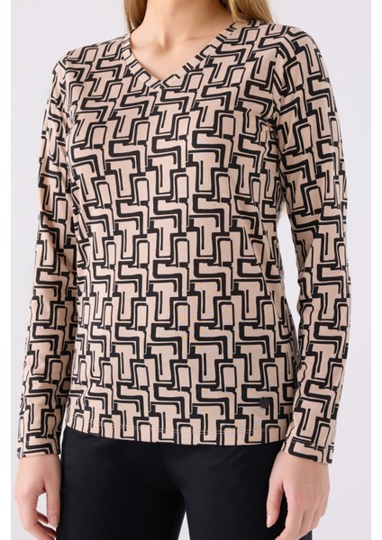 Kadın Krem Uzun Kol Pijama Takım fırsatları