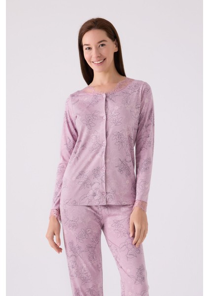 Pıerre Cardın Kadın Uzun Kol Pijama Takım PC8874 Açık Gül Kurusu fiyatları