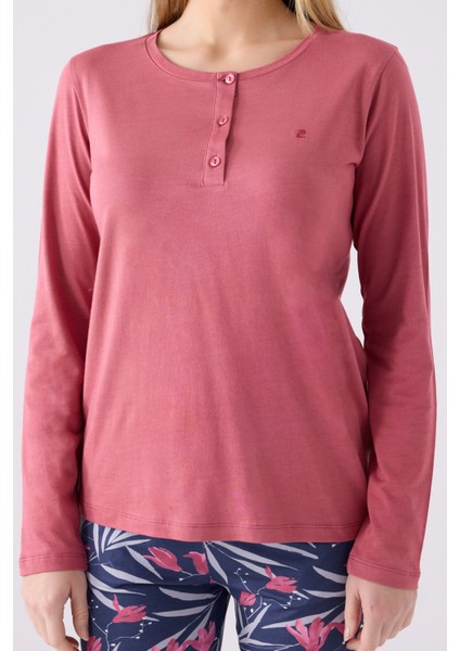 Pıerre Cardın Kadın Uzun Kol Pijama Takım PC8903 Karanfil fırsatları