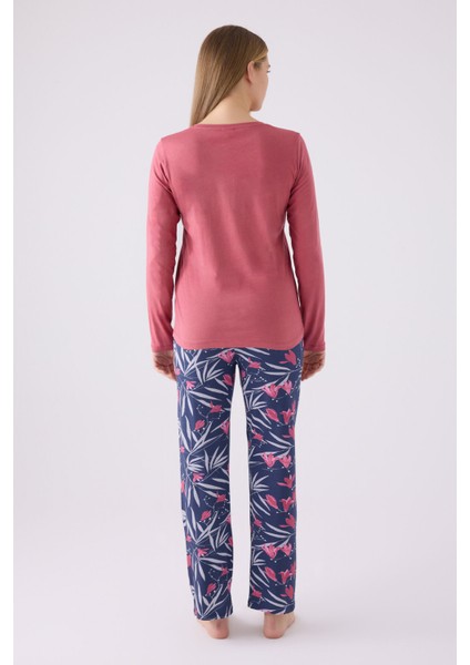 Pıerre Cardın Kadın Uzun Kol Pijama Takım PC8903 Karanfil indirimleri
