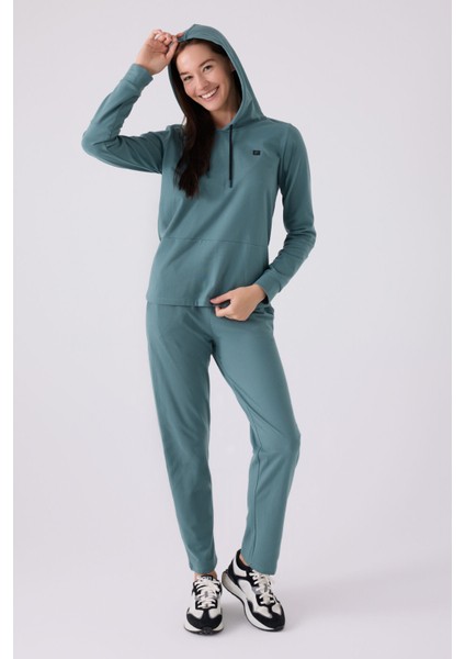 Pıerre Cardın Kadın Uzun Kol Pijama Takım PC8923 Petrol Yeşili fırsatları