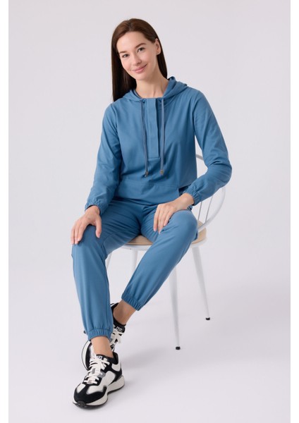 Pıerre Cardın Kadın Uzun Kol Pijama Takım PC8924 Indigo modelleri