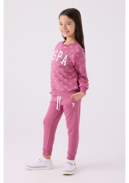 Kız Çocuk Eşofman Takımı Us1992 Koyu Leylak