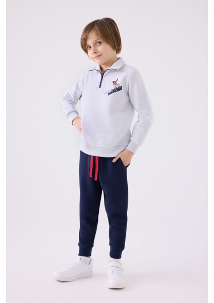 Erkek Çocuk Eşofman Takımı RP3438 Kar Melanj
