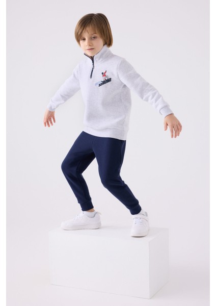 Erkek Çocuk Eşofman Takımı RP3438 Kar Melanj modelleri