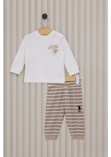 Erkek Bebek 2'li Krem Takım