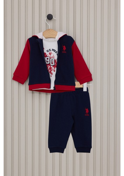 Erkek Bebek 3'lü Takım USB2082 Lacivert