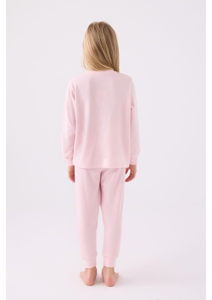 Kız Çocuk Uzun Kol Pijama Takım US1987 Açık Pembe indirimleri