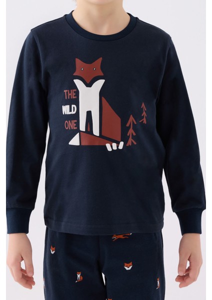 Erkek Çocuk Uzun Kol Pijama Takım RP3432 Navy fırsatları