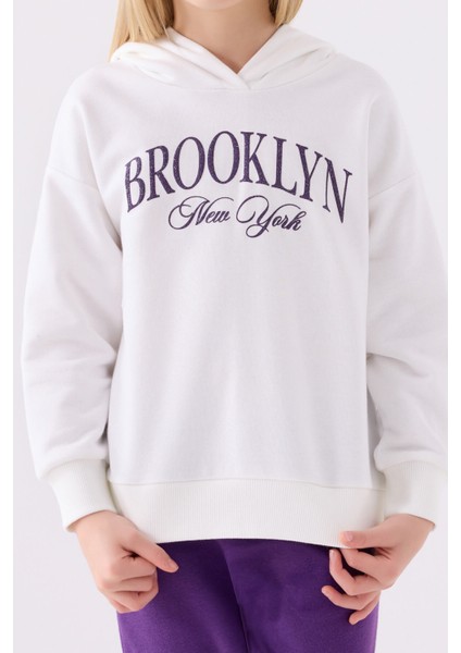 Kız Çocuk Eşofman Takımı RP3483 Krem fırsatları