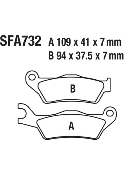 [hero] Dash 125I Ön Fren Disk Balatası SFA732 (2022-23)