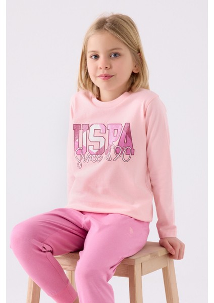 Kız Çocuk Uzun Kol Pijama Takım US1984 Açık Pembe fiyatları