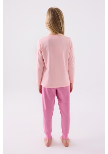Kız Çocuk Uzun Kol Pijama Takım US1984 Açık Pembe indirimleri