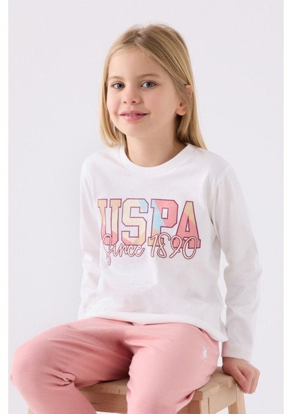 Kız Çocuk Uzun Kol Pijama Takım US1984 Krem fiyatları