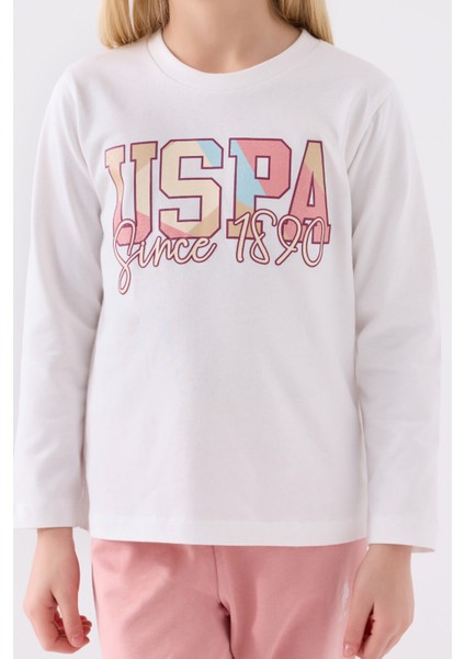 Kız Çocuk Uzun Kol Pijama Takım US1984 Krem fırsatları