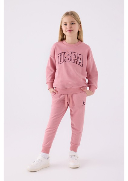 Kız Çocuk Eşofman Takımı Us1980 Retro Pembe