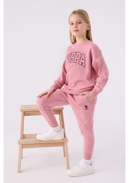 Kız Çocuk Eşofman Takımı Us1980 Retro Pembe modelleri