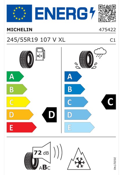 245/55 R19 107V Xl Crossclimate 2 A/w Oto 4 Mevsim Lastiği (Üretim Yılı: 2023) fiyatları