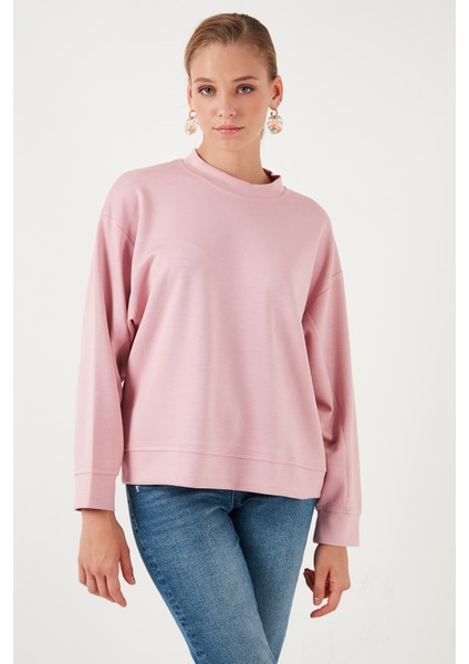 Streç Bisiklet Yaka Oversize Fit Scuba Sweat indirimleri