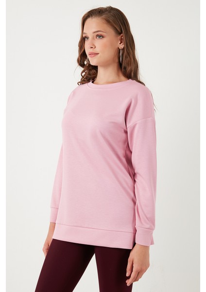 Streç Oversize Fit Bisiklet Yaka Modal Kumaş Sweat Bayan SWEAT 5865877 indirimleri