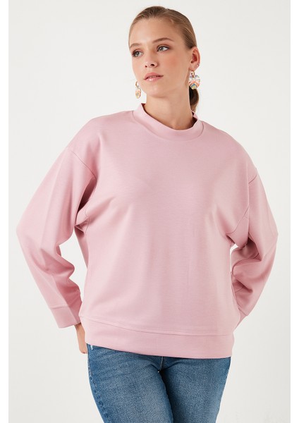 Streç Bisiklet Yaka Oversize Fit Scuba Sweat fiyatları