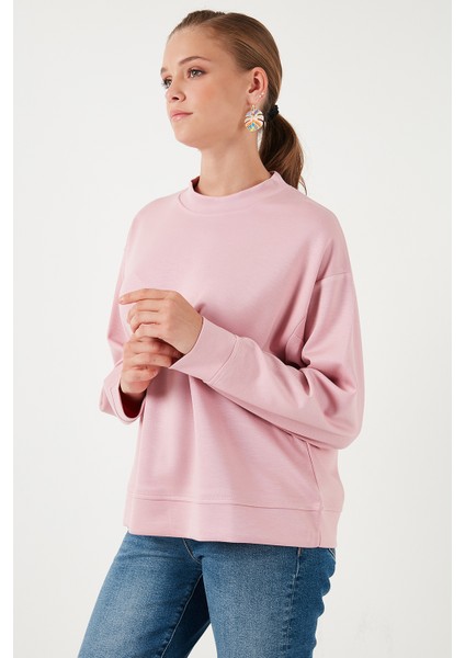 Streç Bisiklet Yaka Oversize Fit Scuba Sweat modelleri