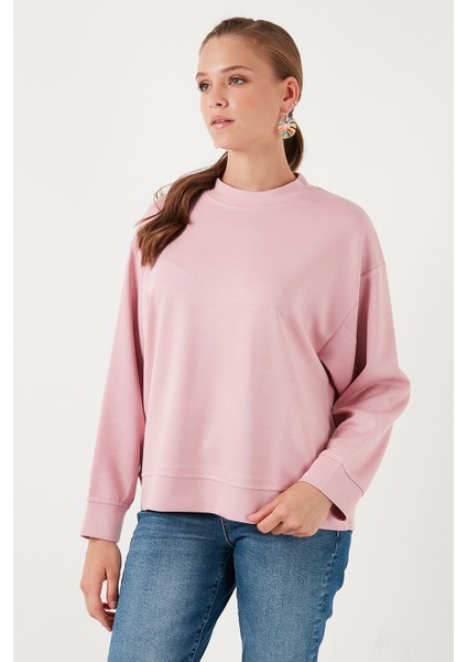 Streç Bisiklet Yaka Oversize Fit Scuba Sweat fırsatları