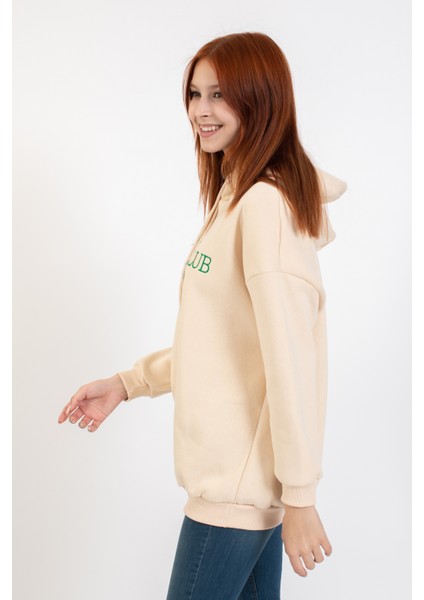 Kadın Sports Club Baskılı Sweatshirt