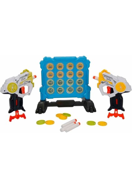 3574 Zapp Toys Hedef Tahtalı Sünger Dart Atan Silah Seti -Sunman