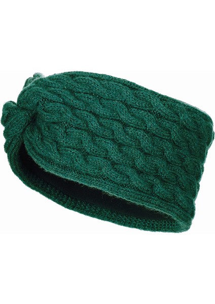 Kadın Içi Polar Astarlı Turban Bandana Fo 1124 Yeşil
