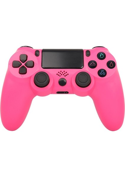 Hoparlör ve Stereo Kulaklık Jakı ile Ps4 Oyun Joystick&#39;i Için Kablosuz Oyun Kumandası Gamepad - Pembe (Yurt Dışından)