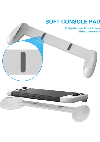 Jys JYS-NS217 Kaymaz Kol Standı Nintendo Switch OLED Oyun Konsolu Için Joypad Denetleyici El Tutacağı - Beyaz (Yurt Dışından) modelleri