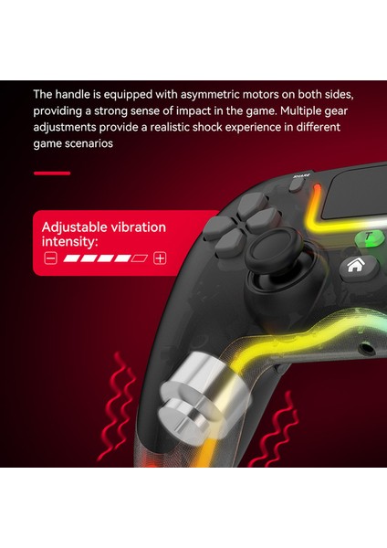 P07 Dazzle Lighting Standsız Ps4 Oyun Konsolu Kolu Için Kablosuz Bluetooth Denetleyici - Siyah (Yurt Dışından) fiyatları