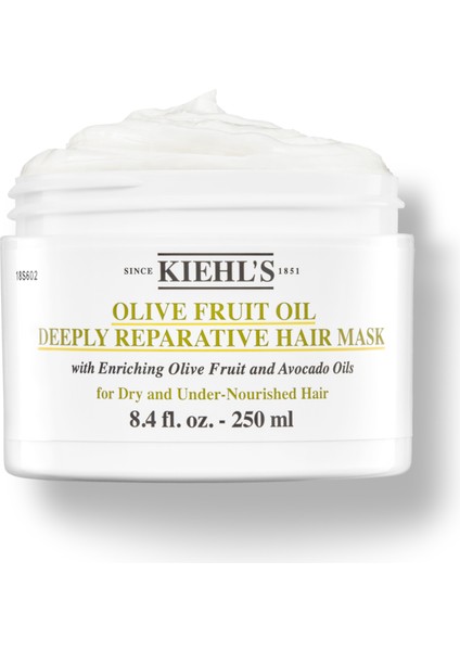 Olive Fruit Oil Nemsiz Saçlar Için Zeytin Yağı Içeren Besleyici Bakım Maskesi 250 ml