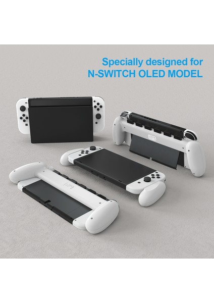Jys JYS-NS217 Kaymaz Kol Standı Nintendo Switch OLED Oyun Konsolu Için Joypad Denetleyici El Tutacağı - Beyaz (Yurt Dışından) indirimleri