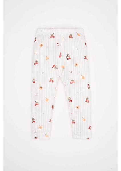 Kız Bebek Pijama Takımı Meyve Desenli Uzun Kollu Üst Beli Lastikli Uzun Alt D1809A524AU fiyatları