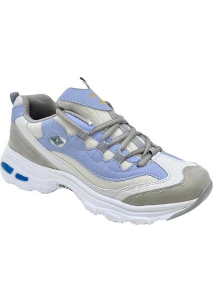 Kadın Bağcıklı Triko Spor Ayakkabı-Mor