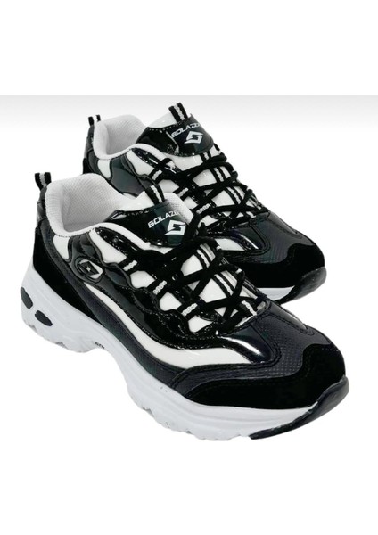 Kadın Bağcıklı Spor Ayakkabı-Siyah-Beyaz fiyatları