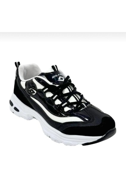 Kadın Bağcıklı Spor Ayakkabı-Siyah-Beyaz modelleri