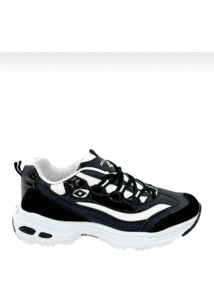 Kadın Bağcıklı Spor Ayakkabı-Siyah-Beyaz fırsatları