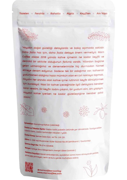 Meksika Kafeinsiz Filtre Kahve - 250 gr