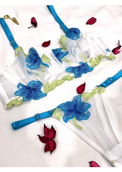 Brode Bralet Çiçekli Efsane Sütyen Takım