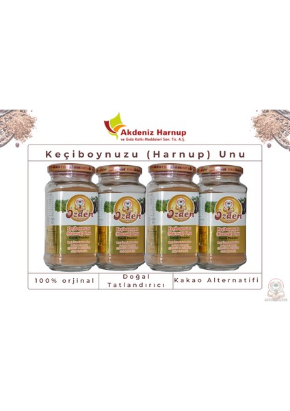 Akdeniz Harnup 4 Adet Keçiboynuzu Harnup Unu 250 gr