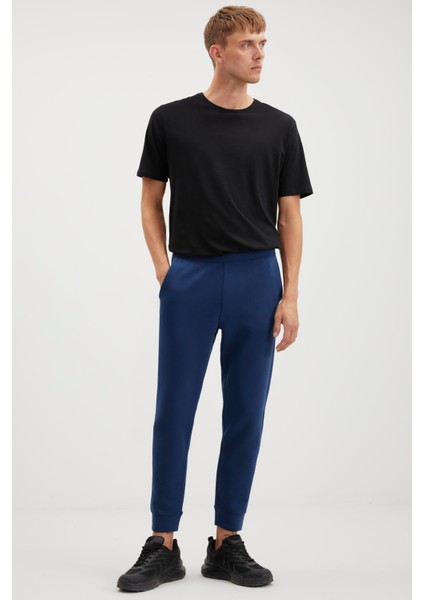 Robert Erkek Ikili Set Slim Fit Teknik Kumaşlı Su Geçirmez Cep Fermuarlı Kapüşonlu Lacivert Alt-Üst Takım fırsatları